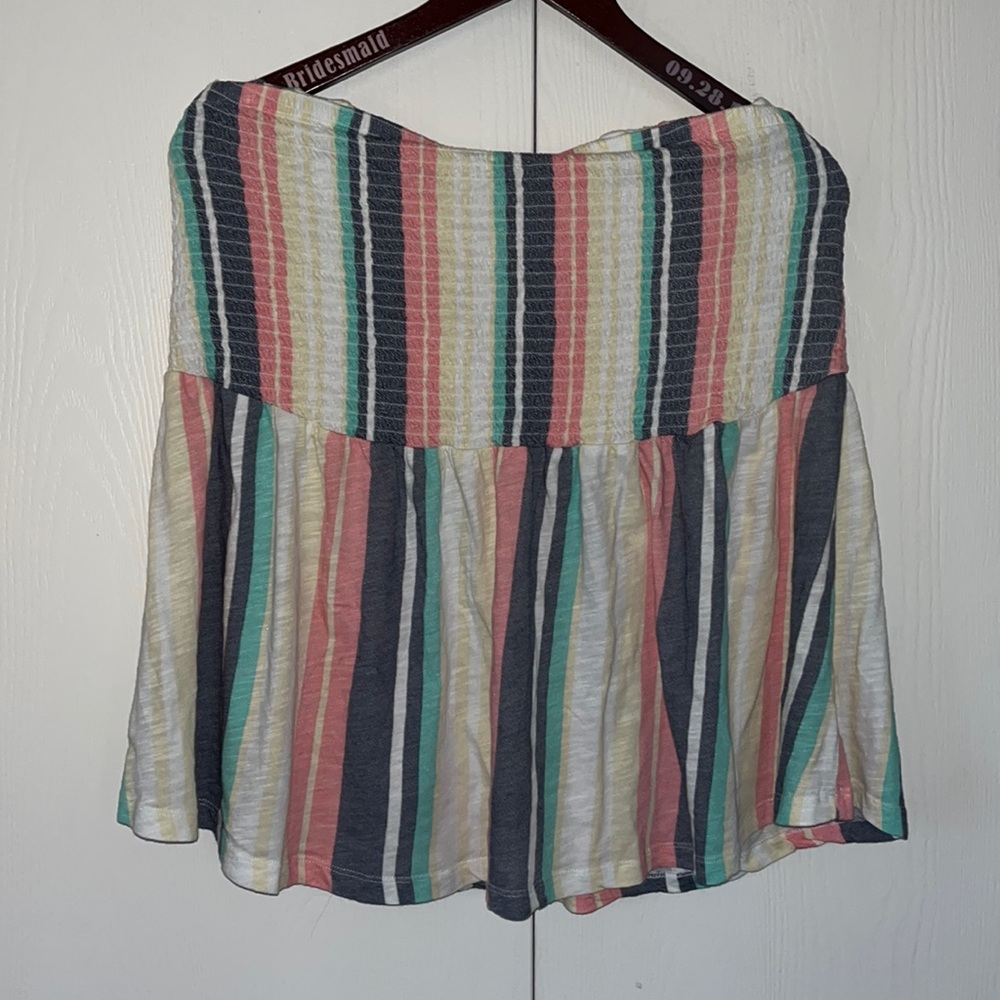 Torrid striped peplum top